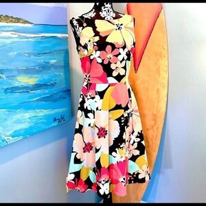 🌺David Meister, Amazing Flower Power Dress, Gorgeous Colors & Design, 8